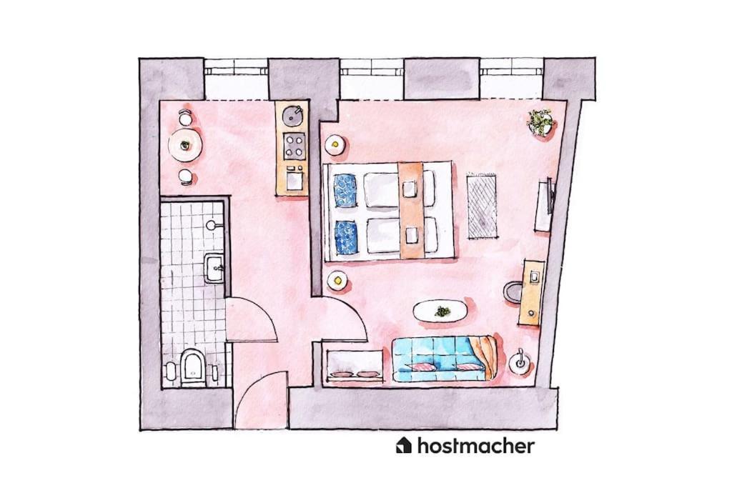 Appartamento Lite 1Br Near Metro & Center By Hm Vienna Esterno foto